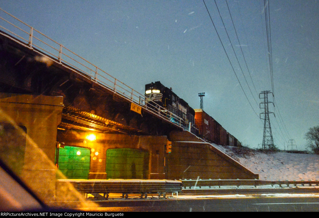 NS GP38-2 High nose Locomotive in the yard